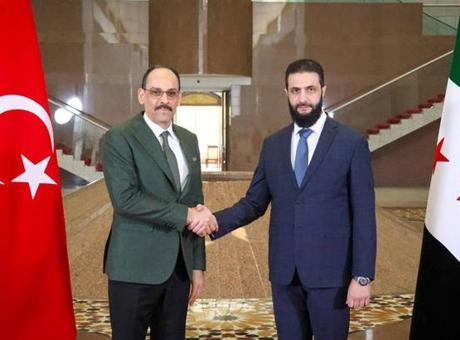 MİT Başkanı İbrahim Kalın, Şam'da Suriye Devlet Başkanı Ahmed eş-Şara ile Görüştü