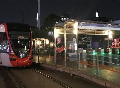 Kabataş-Bağcılar Tramvay Hattı'nda Yangın Nedeniyle Sefer Düzenlemesi Yapıldı