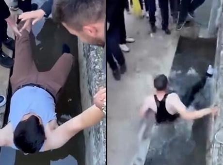 Bolu'da Geleneksel Bayram Eğlencesi: Namaza Gitmeyenleri Suya Attılar