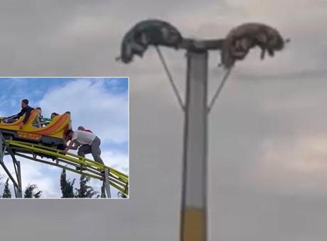 Buca Gölet'teki Lunaparkta Korkunç Kaza: Vatandaşlar Metrelerce Yüksekte Mahsur Kaldı