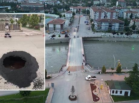 Amasya'da Kurtboğan Köprüsü'nde Çökme Olayına Hızlı Müdahale