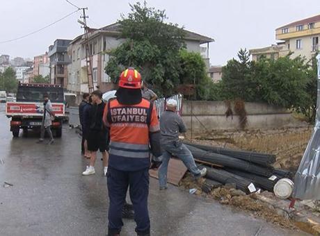 Sancaktepe'de Temel Kazısı Sırasında Toprak Kayması: Güvenlik Önlemleri Alındı