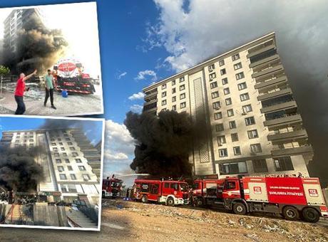 Şanlıurfa'da 10 Katlı Apartman Yangını: 7 Kişi Dumandan Etkilendi