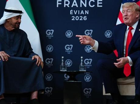 G7 Zirvesi'nde Şaşırtan Anlar: Trump ve BAE Lideri Arasında Gergin Diyalog