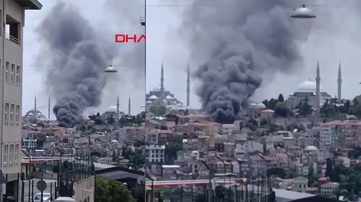 Fatih'te Çıkan Yangın Araçlara Sıçradı: İtfaiye Ekipleri Sevk Edildi