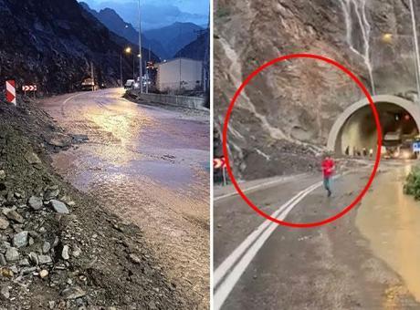 Artvin-Erzurum Karayolunda Heyelan: Ulaşım Kesildi, Tünel Kapatıldı