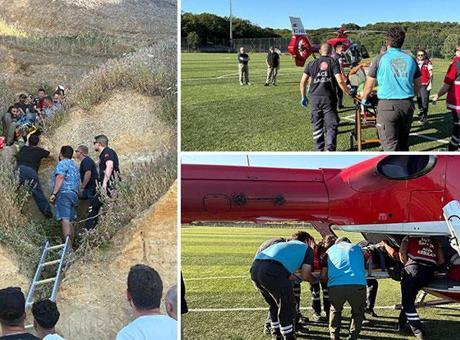 Yamaç Paraşütü Faciası: Kayalıklara Çarpan Paraşütte 1 Çocuk 2 Yaralı