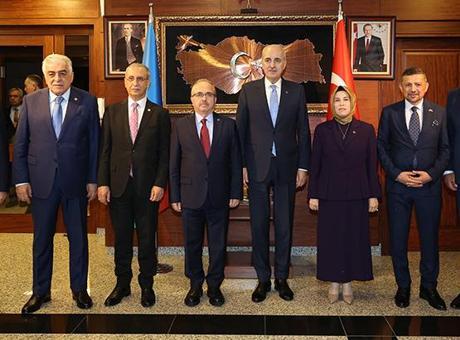 TBMM Başkanı Numan Kurtulmuş, Bakü Büyükelçiliği'ni Ziyaret Etti