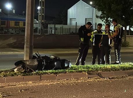 Sivas'ta Motosiklet Kazasında İki Kişi Yaralandı