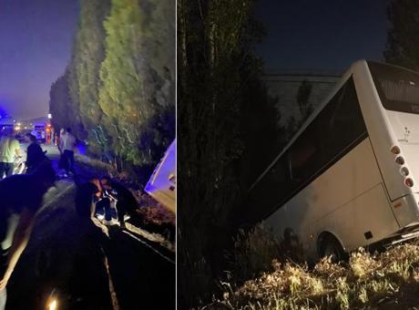 Ankara'da Ters Şeride Giren Araç Şarampole Uçtu: 8 Kişi Yaralı