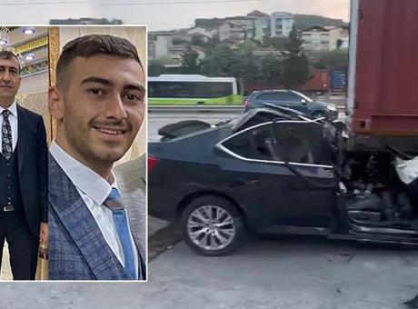 Baba ve Oğlunun Feci Kazası: Otomobil TIR'ın Altına Girdi