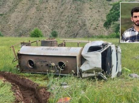 Su Tankeri Devrildi: 1 Ölü, 1 Ağır Yaralı