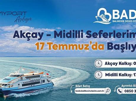 Akçay-Midilli Deniz Otobüsü Seferleri Başlıyor: Tarihler ve Bilet Fiyatları Açıklandı