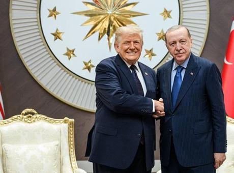 Beyaz Saray, Trump ve Erdoğan'ın Tokalaşma Anını Paylaştı