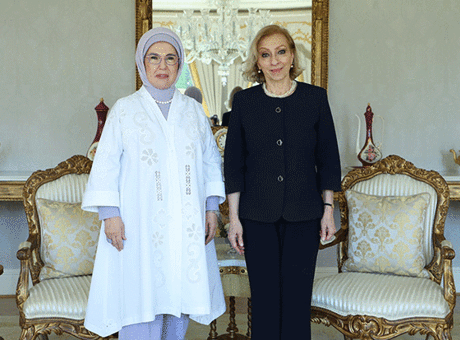 Emine Erdoğan, Lübnan Başbakanı'nın Eşi Sahar Selam ile İstanbul’da Buluştu