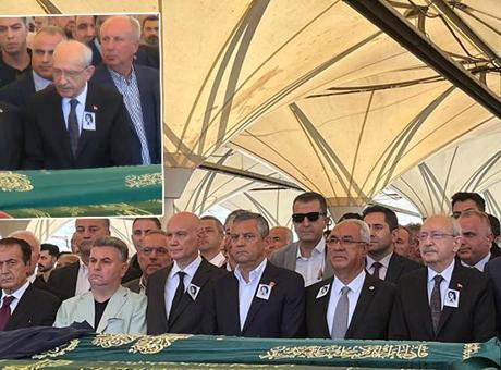 Olcay Baykal'ın cenazesinde dikkat çeken kare! Kılıçdaroğlu ile Özel tokalaştı