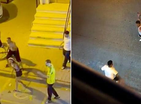 Sosyal medya bu görüntüleri konuştu: Esenyurt'taki kılıçlı kavgada 3 tutuklama