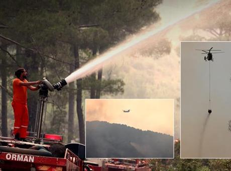 Antalya'da orman yangını! Alevlere havadan ve karadan müdahale sürüyor