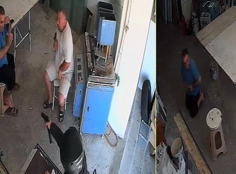 İş yerine silahlı baskın! Peş peşe kurşunların hedefi oldu; görüntüler kan dondurdu