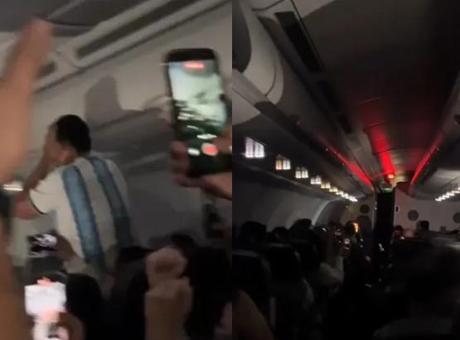 Arjantin taraftarları uçakta neye uğradığını şaşırdı! Pilotun tek cümlesi sonrası ortalık buz kesti: Önce güldüler sonra ağladılar