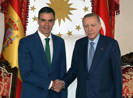 Cumhurbaşkanı Erdoğan, Pedro Sanchez ile görüştü