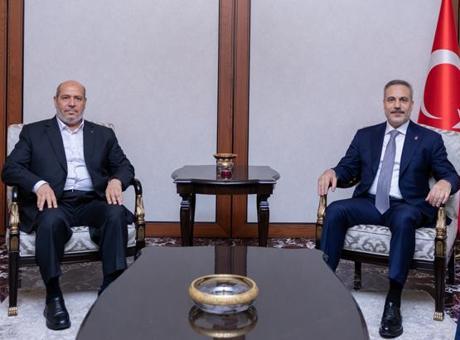 Dışişleri Bakanı Hakan Fidan, Hamas Siyasi Büro Başkanı Hayye'yi kabul etti