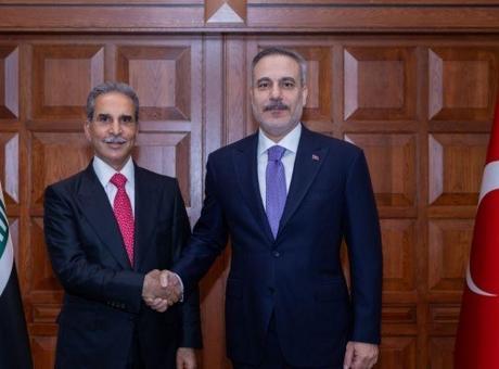 Dışişleri Bakanı Hakan Fidan, Irak Yüksek Yargı Konseyi Başkanı Zeydan ile Ankara'da görüştü