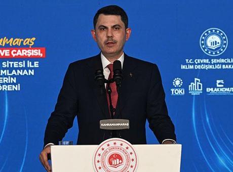 Bakan Kurum Kahramanmaraş'ta tamamlanan projelerin açılışında konuştu