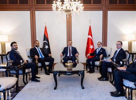 Dışişleri Bakanı Hakan Fidan, Libyalı yetkililerle Ankara'da bir araya geldi