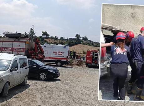 Adana'da içme suyu projesi çalışması sırasında göçük! 1 ölü, 1 yaralı
