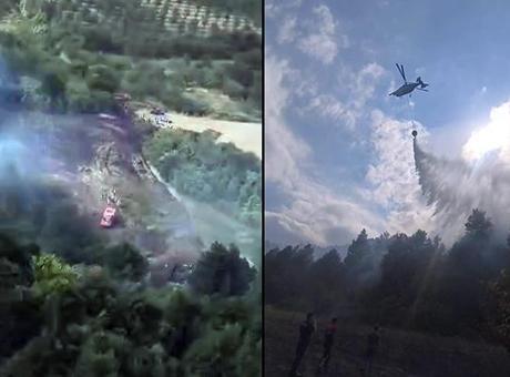 Bursa’da orman yangını! Havadan karadan müdahale