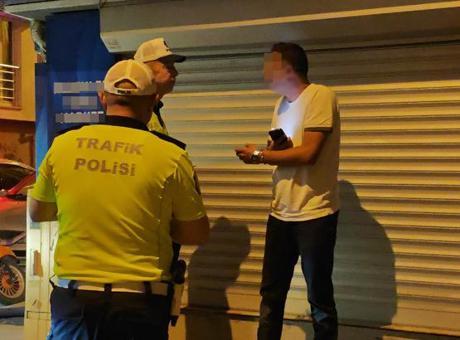 Polisin 'dur' ihtarına uymayan ehliyetsiz sürücüye rekor ceza