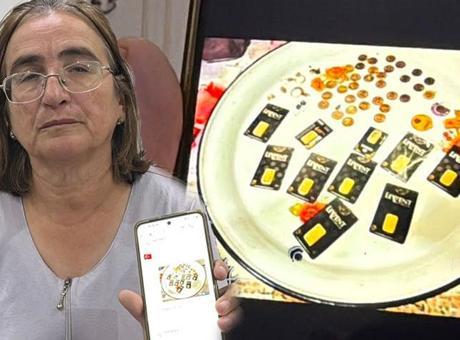 Altınları tepsiye koyup fotoğrafını gönderdi! 64 yaşındaki kadına milyonluk tuzak: Sabaha kadar uyutmadılar