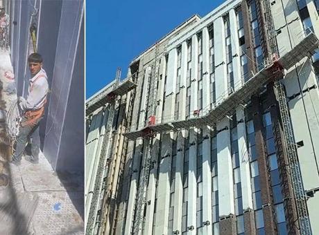 Kağıthane’de inşaat platformu çöktü! Mahsur kalan işçilerden haber var