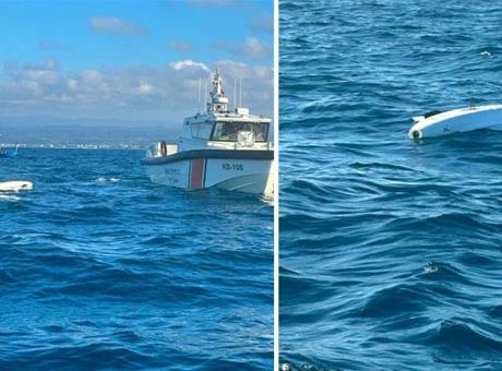 Karasu'da balık tutmak için açıldılar, dron buldular
