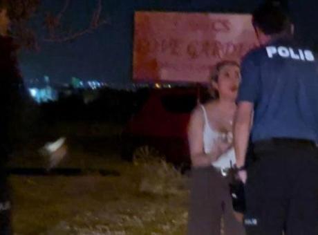Genç kadın stüdyo bahçesinde darp edildi polisi aradı