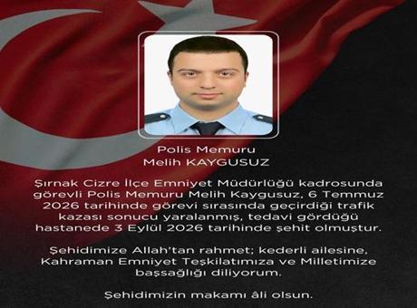 Şırnak'tan acı haber geldi! Trafik kazasında yaralanan polis şehit oldu
