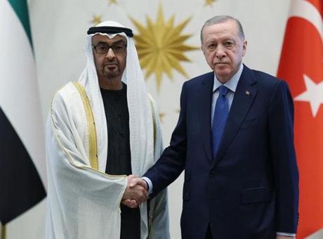 Cumhurbaşkanı Erdoğan, Birleşik Arap Emirlikleri Devlet Başkanı Şeyh Al Nahyan ile görüştü
