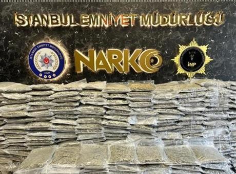 İstanbul'da uyuşturucu operasyonu! 409 kilo ele geçirildi
