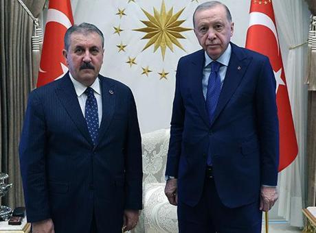 Cumhurbaşkanı Erdoğan, BBP Genel Başkanı Destici'yi kabul etti
