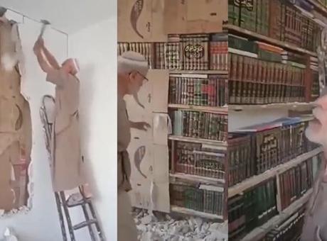 Esad rejiminden kaçarken duvarın arkasına sakladı! '15 yıl sonra her şey yerinde'