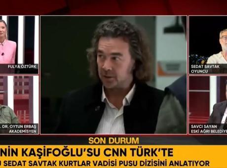 Türkiye’nin konuştuğu Kazım Kaşifoğlu karakterini canlandıran isim CNN Türk canlı yayınında